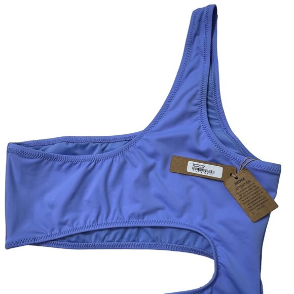SKIMS Swim One Shoulder Monokini Periwinkle Small - Picture 7 of 13